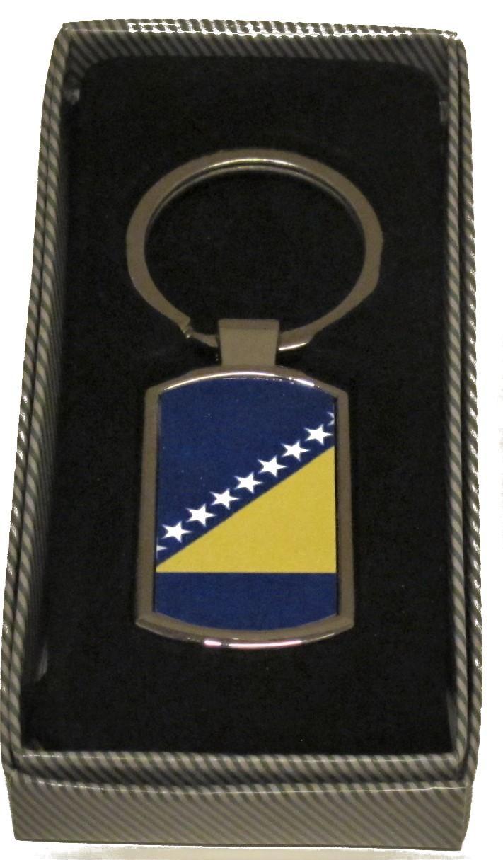 Bosnien Flagga nyckelring - Hiprock