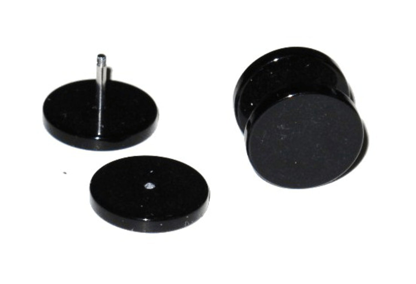Fake Plugg - Svart- 6 mm/ett par