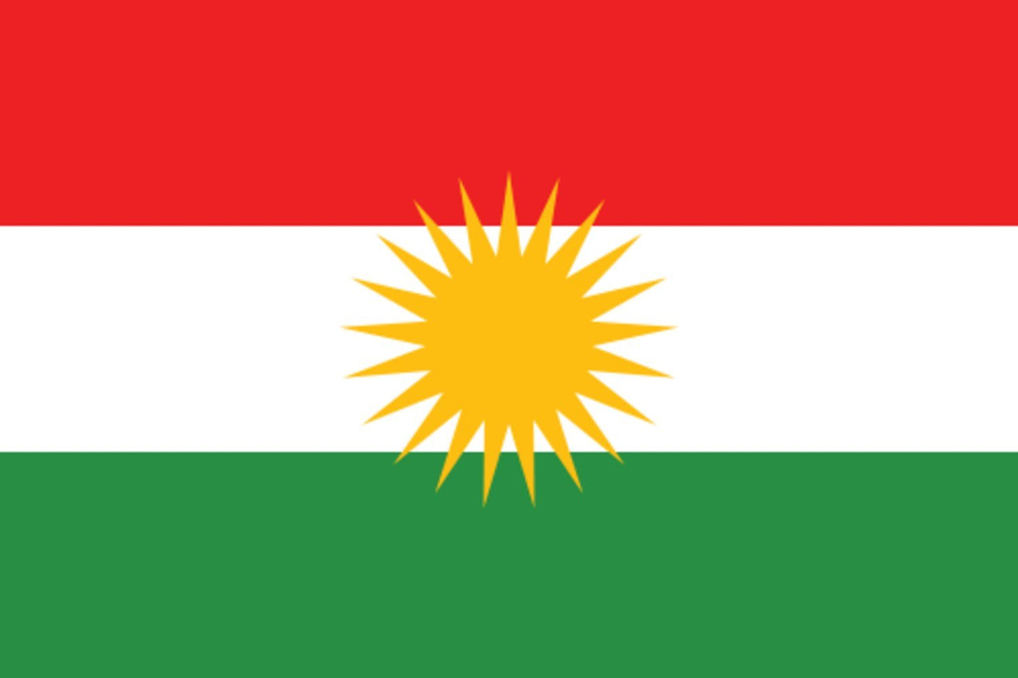 Flagga - Kurdistan - Hiprock