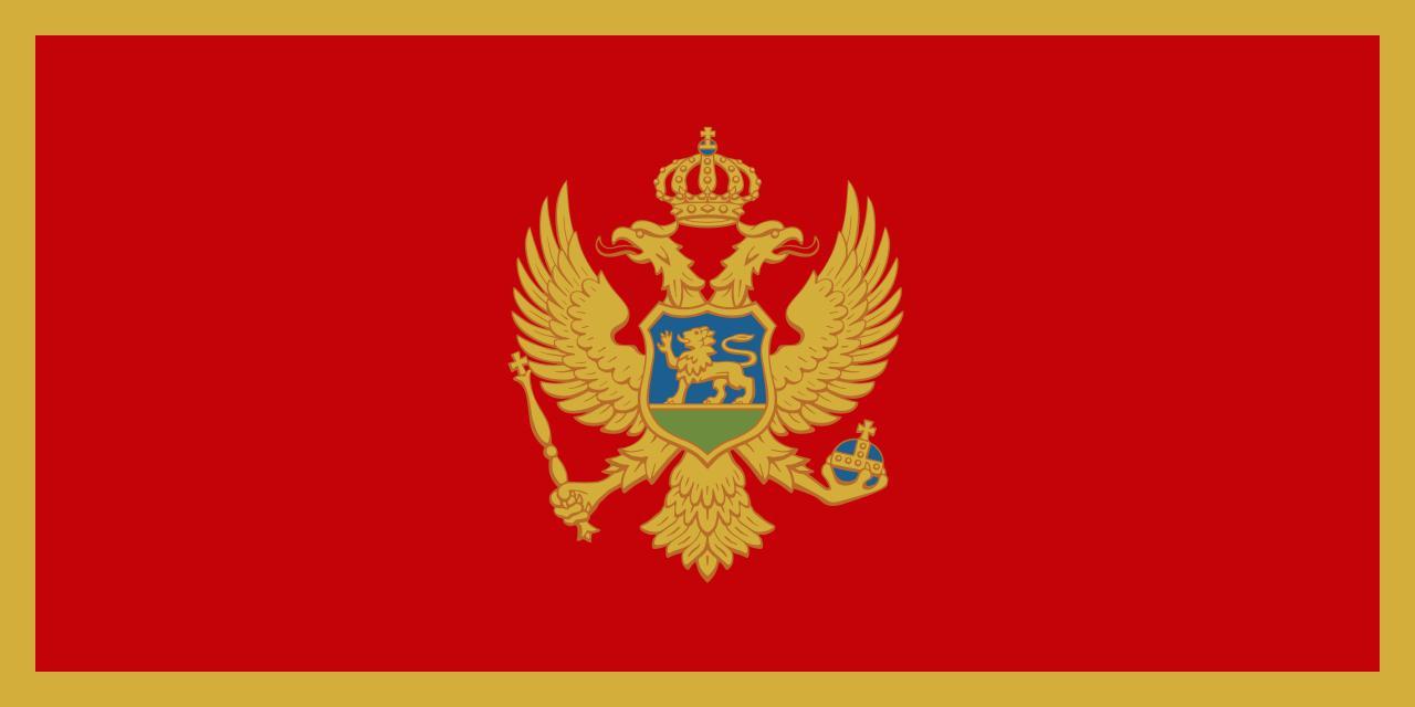 Montenegro flagga - Hiprock