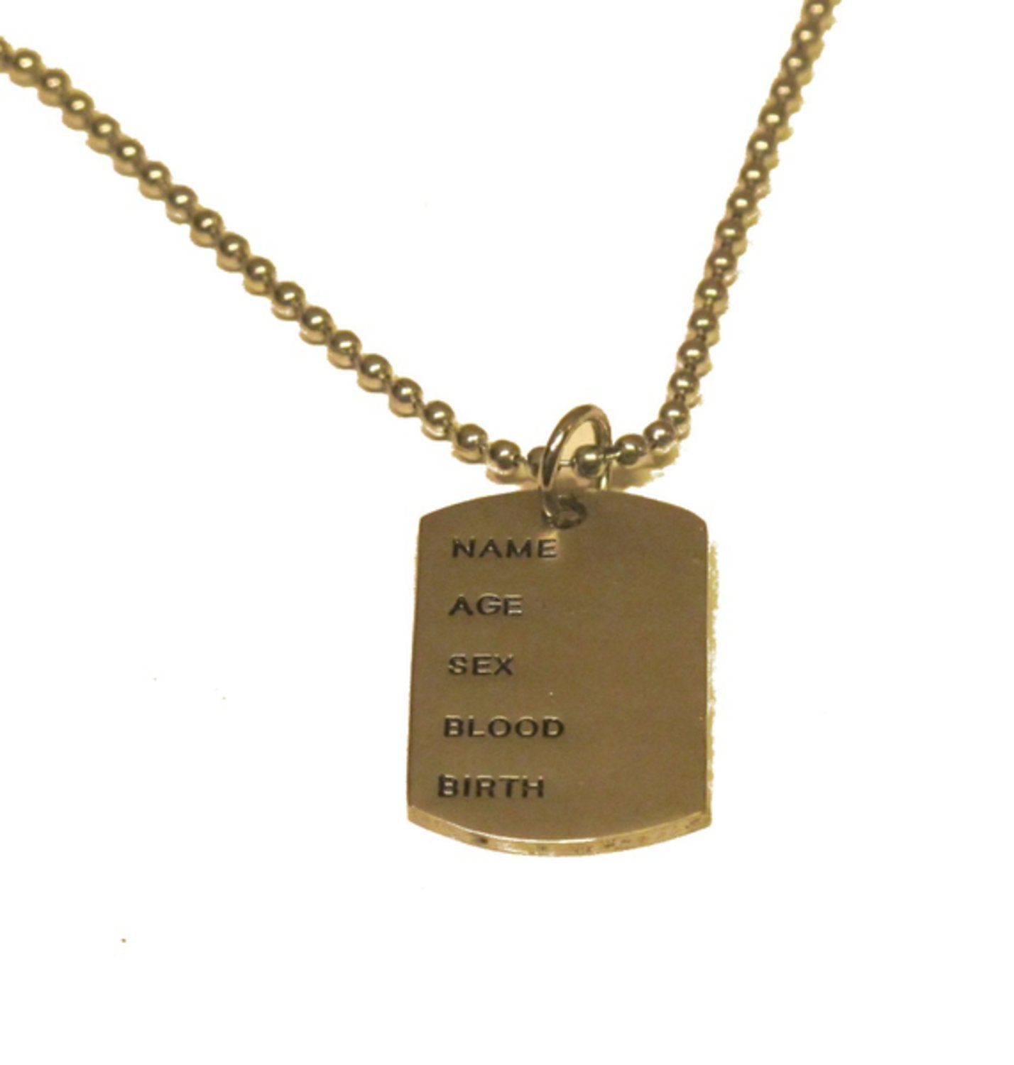 Dog Tag silverfärgad halsband