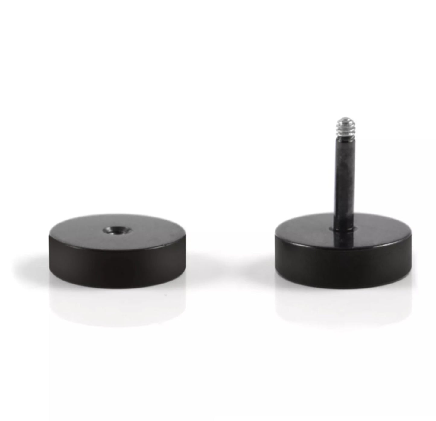 Fake Plugg - Svart- 6 mm/ett par