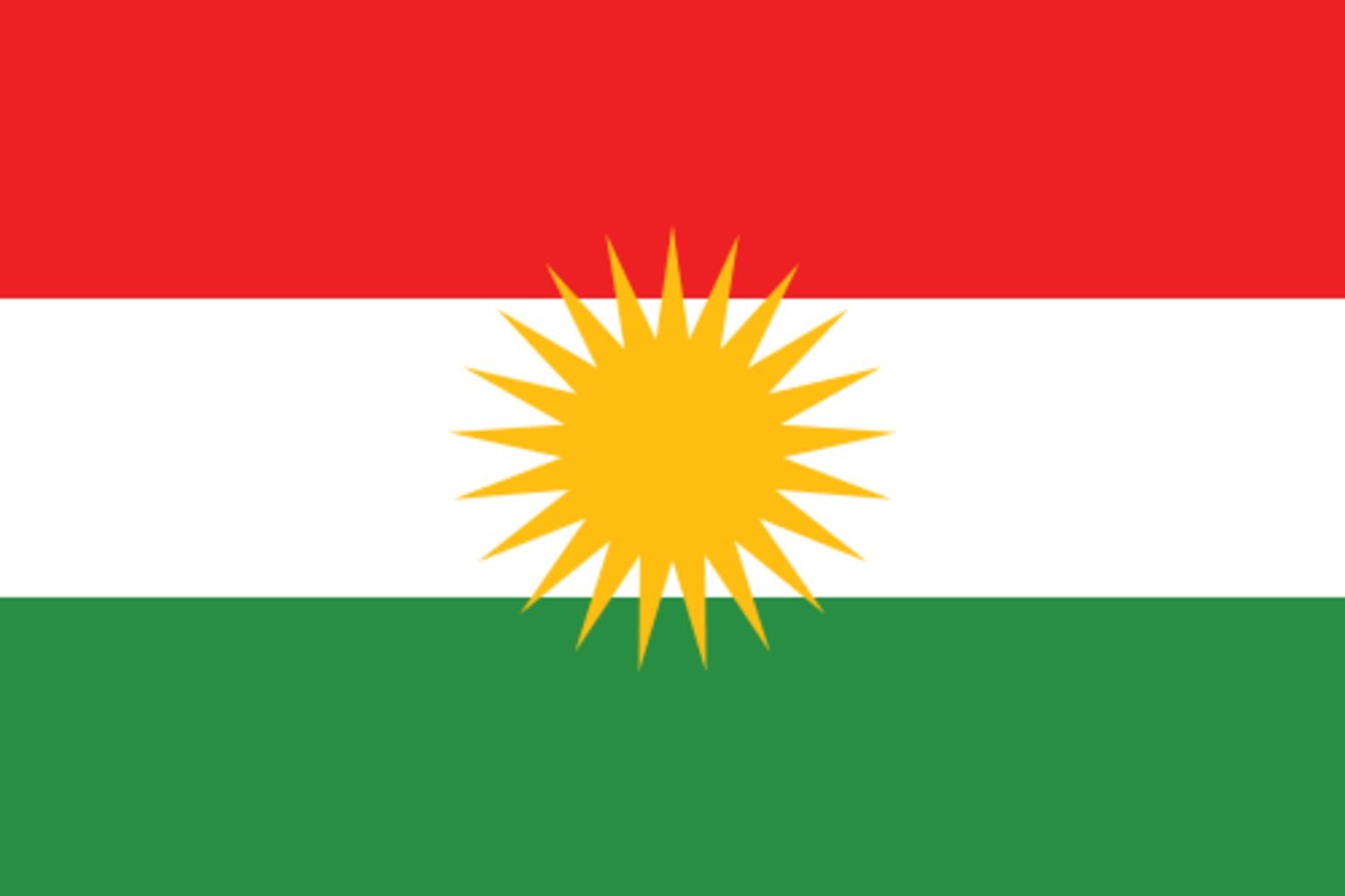 Flagga - Kurdistan - Hiprock 